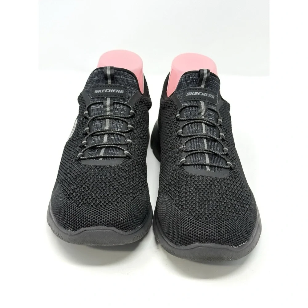 Skechers Sneakers Womens 9.5 Wide Black Shoes Summits Cool Classics 149206W